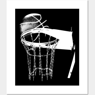 Basketball Hoop Rim Design Posters and Art